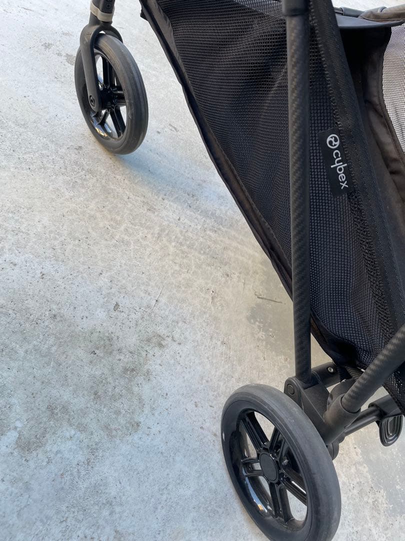 Cybex melio サイベックス メリオ カーボン グレー レインカバー付き