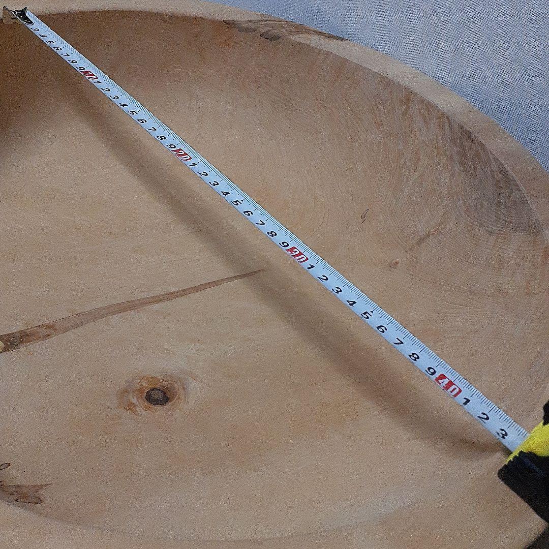 大きなこね鉢　くり貫き　天然木　外径50cm　重さ３kg