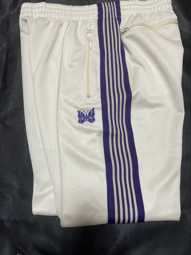 Needles トラックパンツ　ホワイト　ストライプ　美品　 S