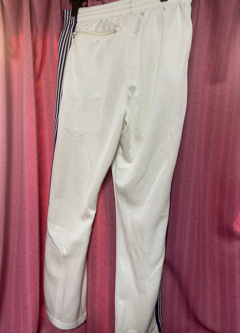 Needles トラックパンツ　ホワイト　ストライプ　美品　 S
