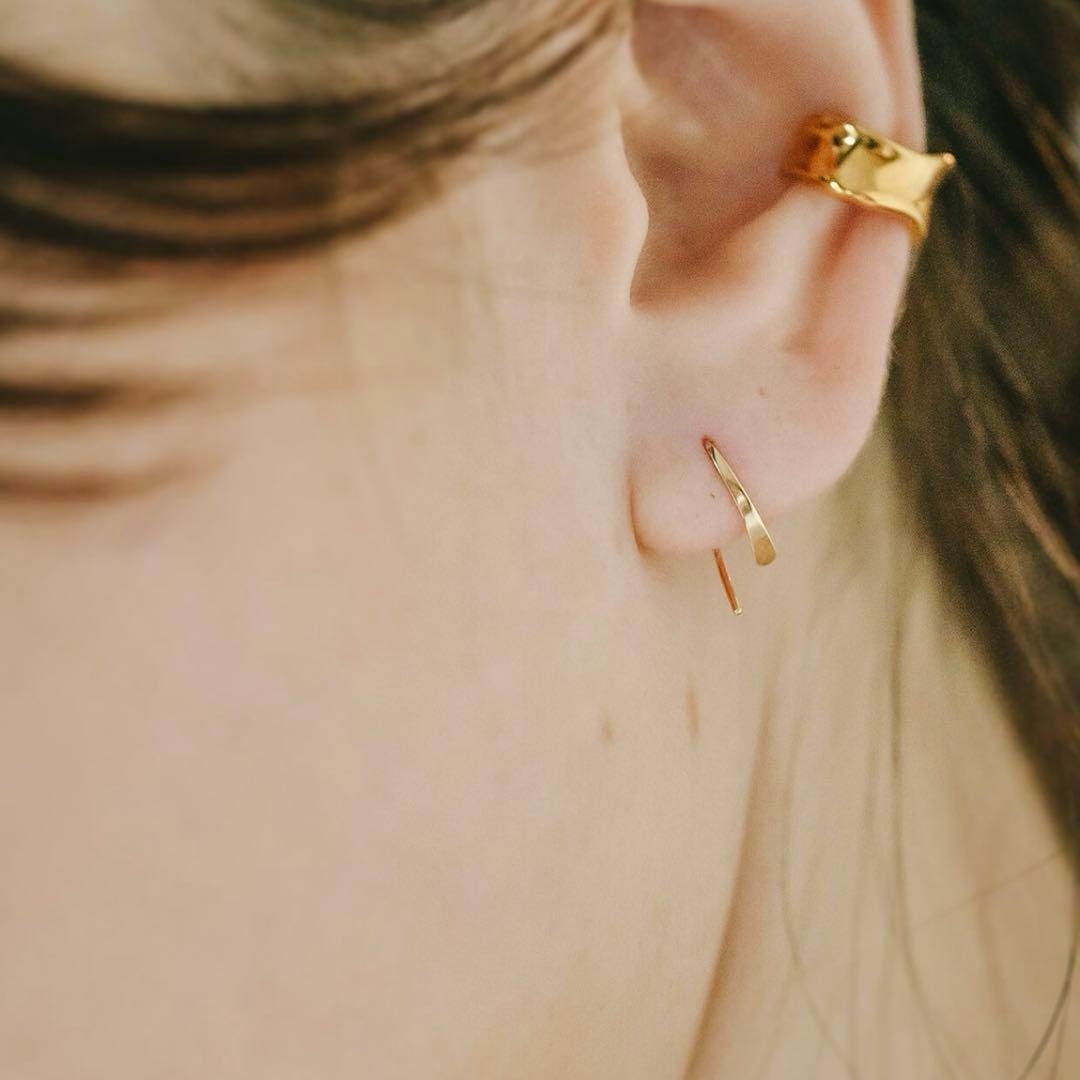 Ops.ピアス　yg 10金　イエローゴールド