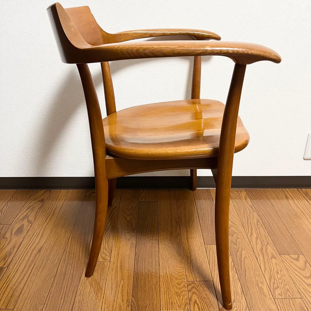 【美品】飛騨産業　クレセント　アームチェア　HIDA CRESCENT ①