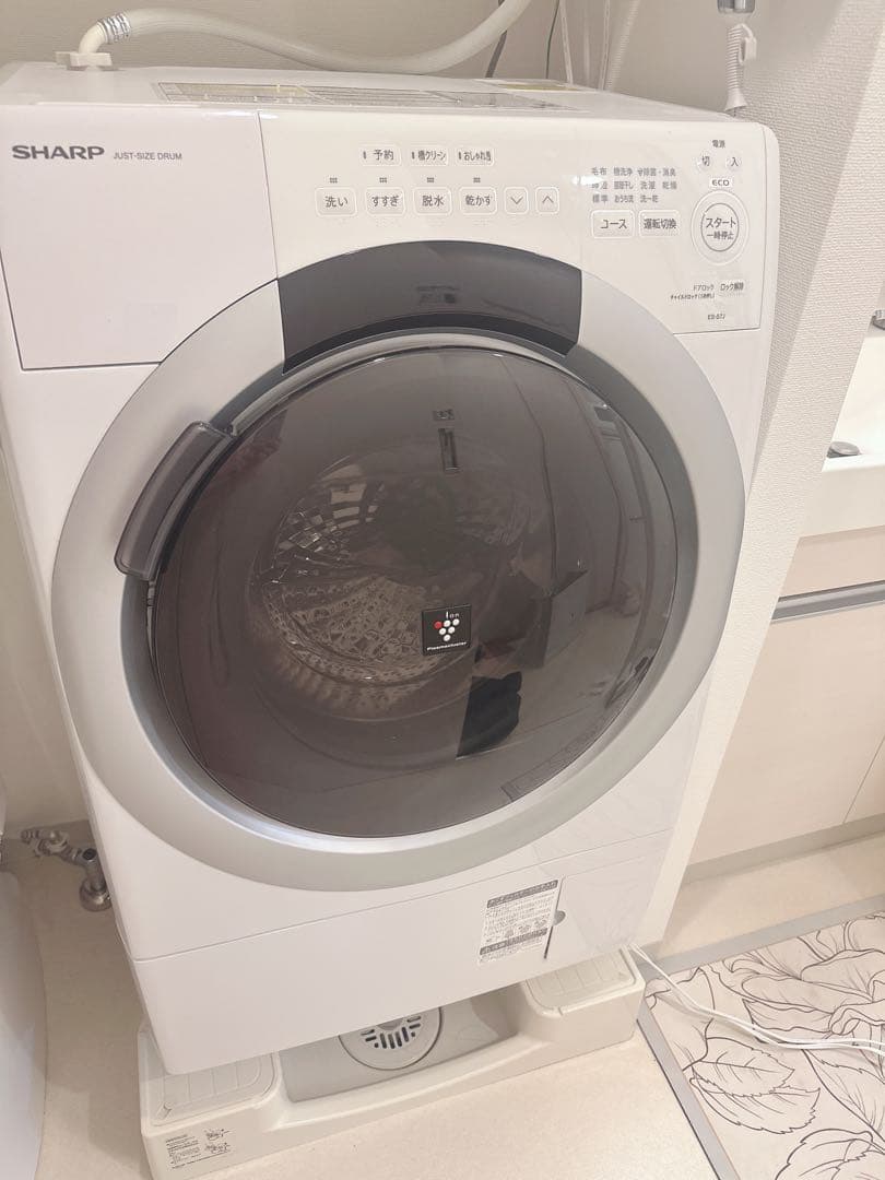 【超美品】SHARP ドラム式洗濯機 2024年製 ES-S7J-WR