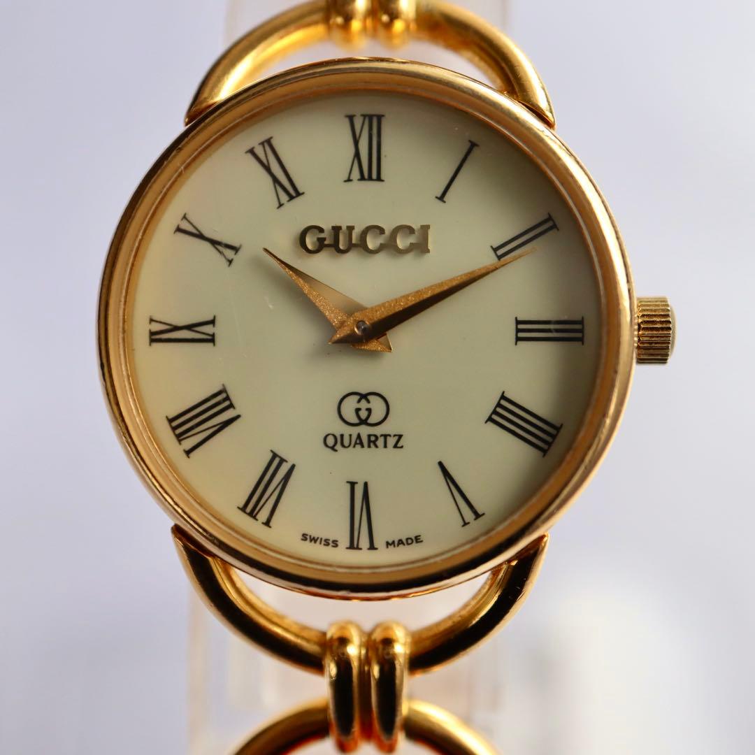専用 GUCCI ローマン ラウンド クォーツ レディース腕時計 1427.