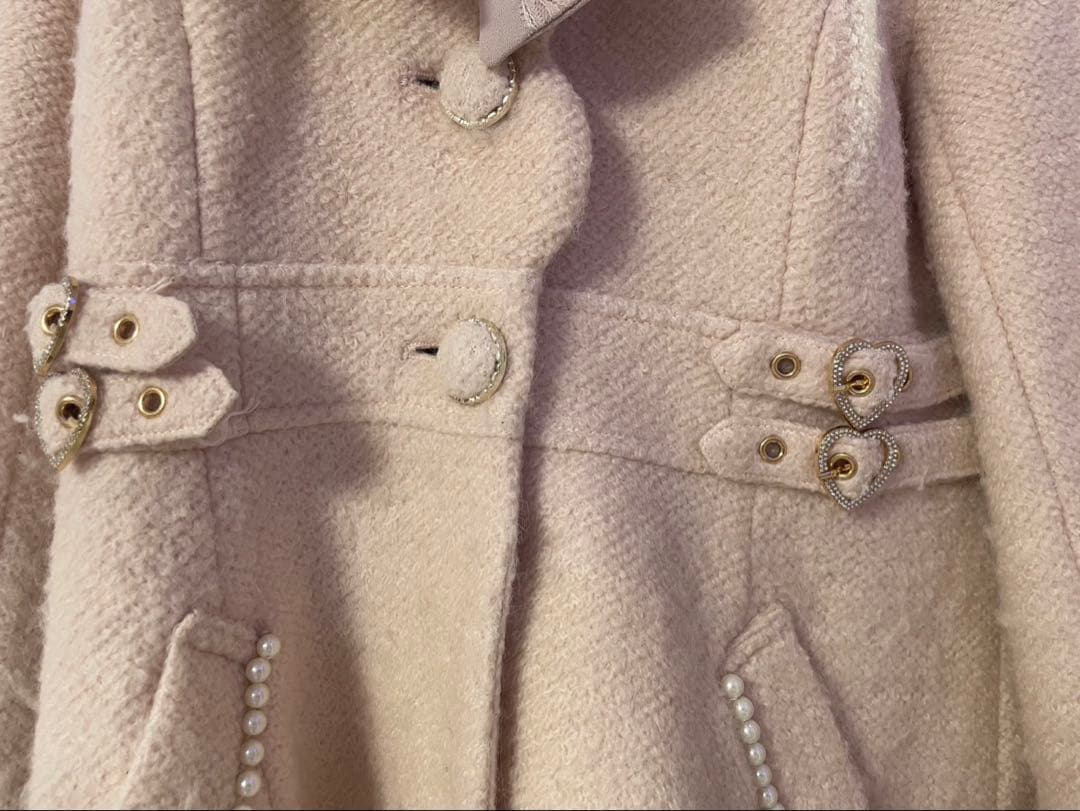 LIZLISA ビジューリボンAラインコート