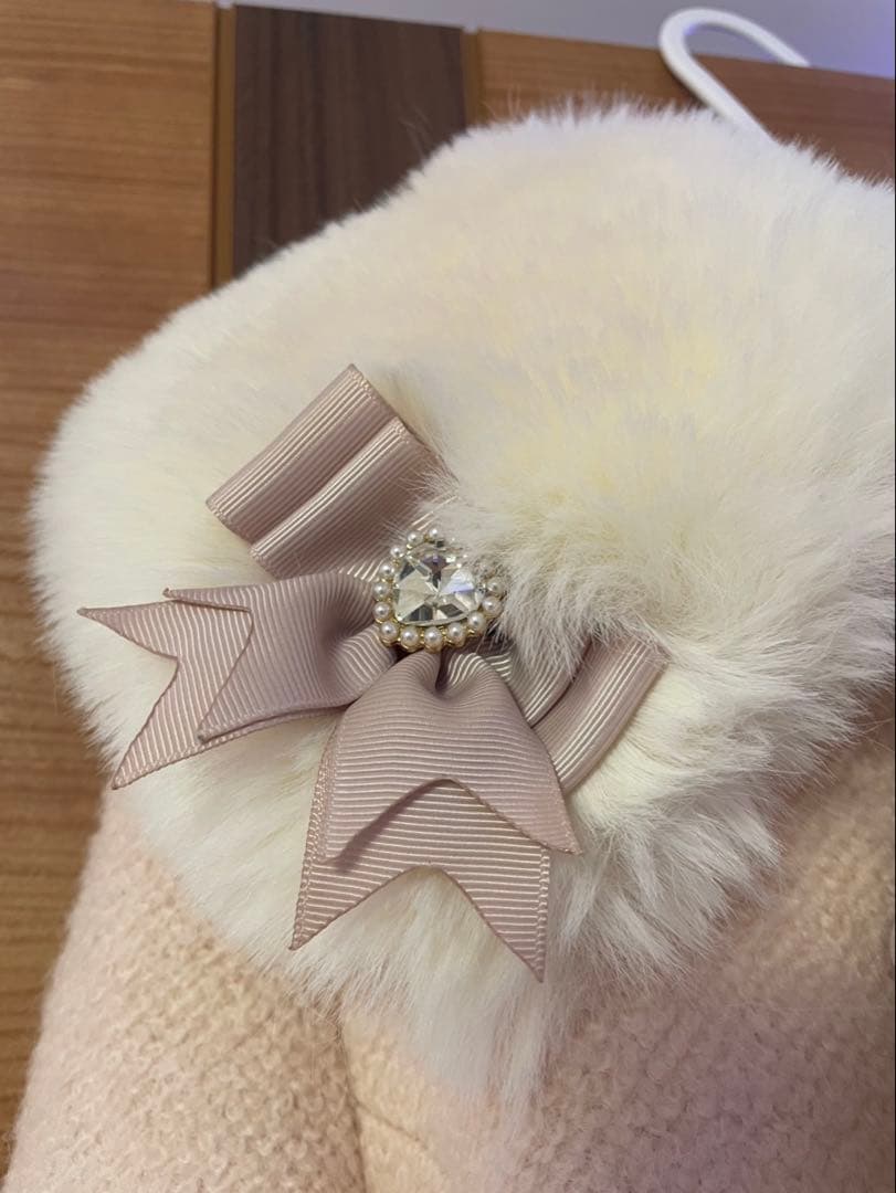 LIZLISA ビジューリボンAラインコート