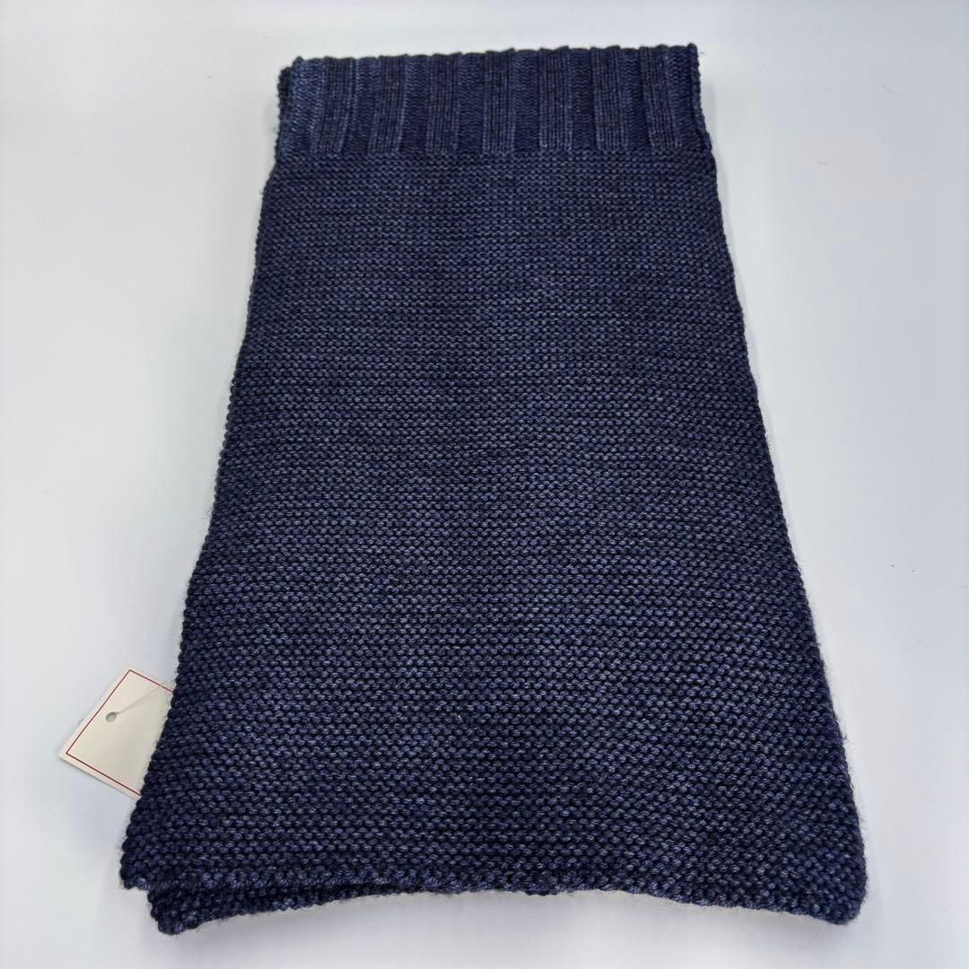 ✨新品タグ付き✨ RRL ダブルアールエル メリノウール マフラー ネイビー