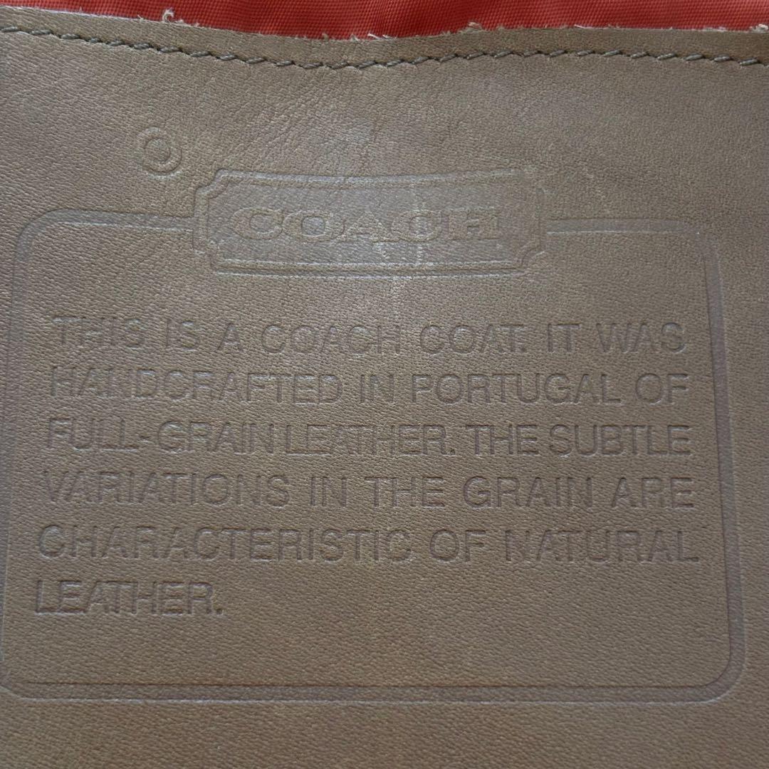 【最終価格】COACH オールドコーチ レザージャケット ブルゾン 本革0976