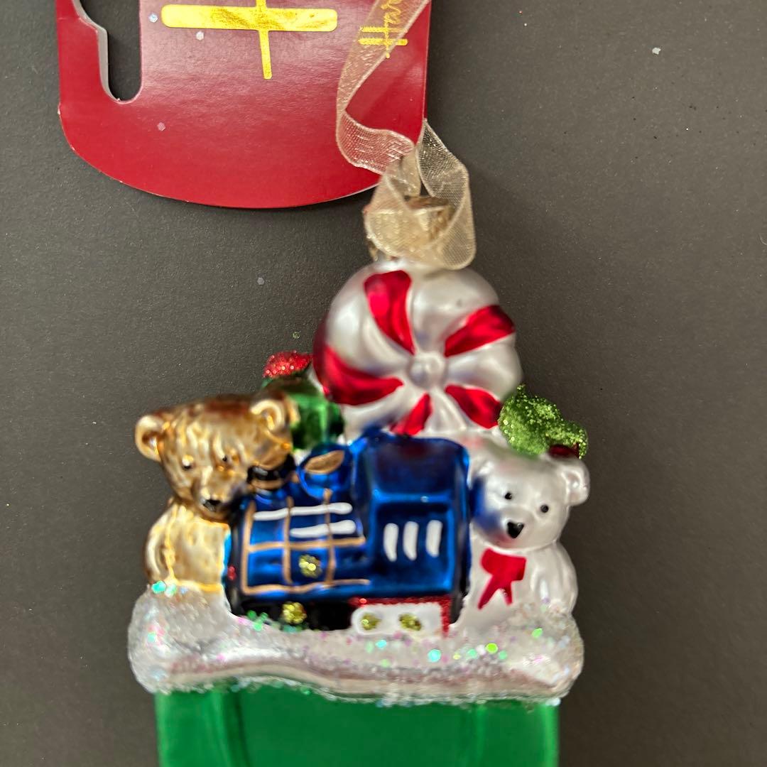 【メルカリ便】 Harrods ハロッズ　ガラスオーナメント4個セット