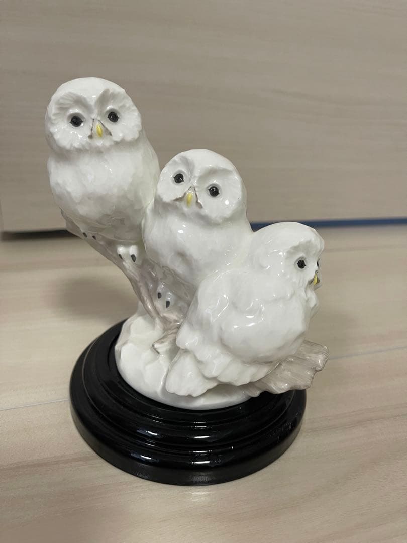 Noritake 置物 “フクロウ 三兄弟”
