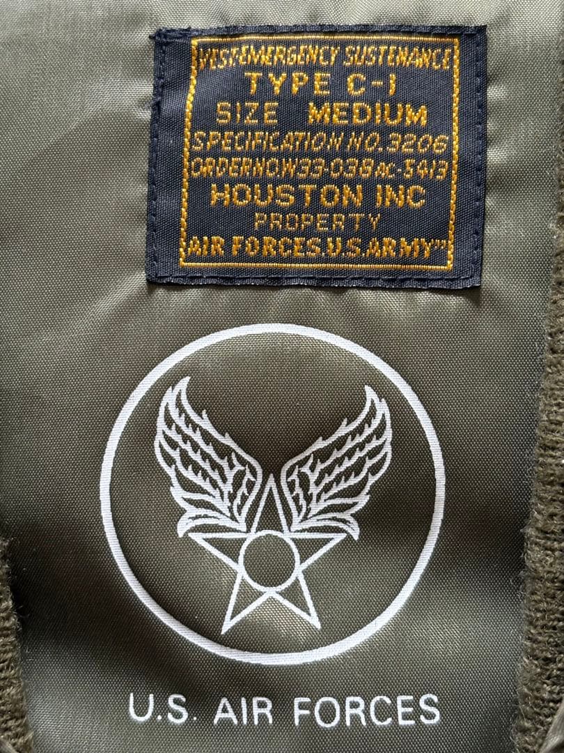極美品 絶版 U.S.Ａ.F C1 ダウンベスト HOUSTONベドナム戦