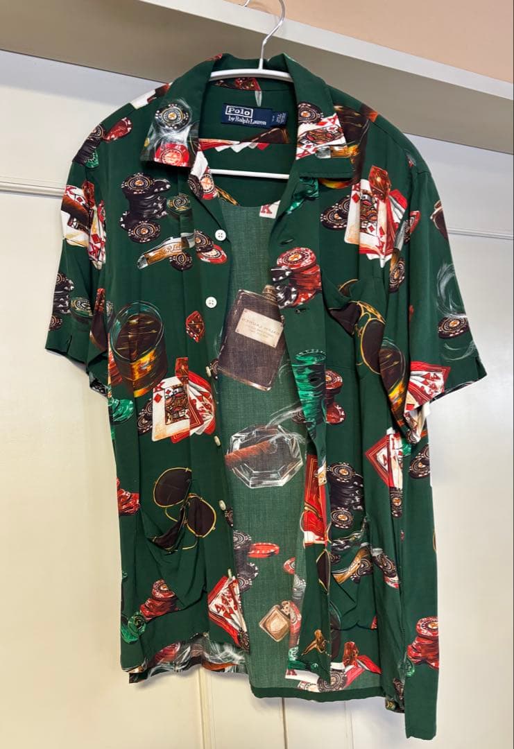 POLO RALPH LAUREN カジノポーカー柄アロハシャツ