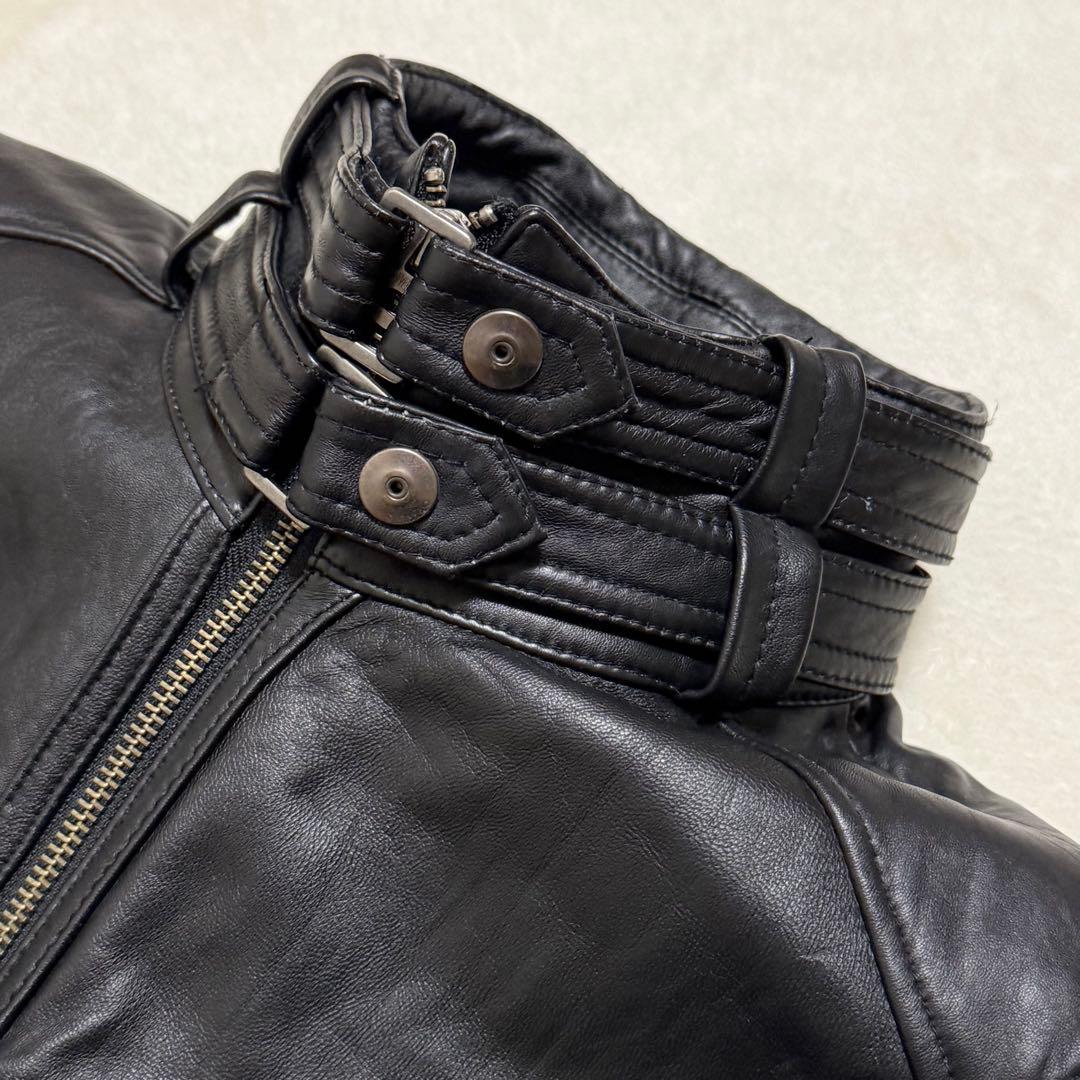 ジャックローズ シングルライダース レザージャケット 本革 y2k 00s