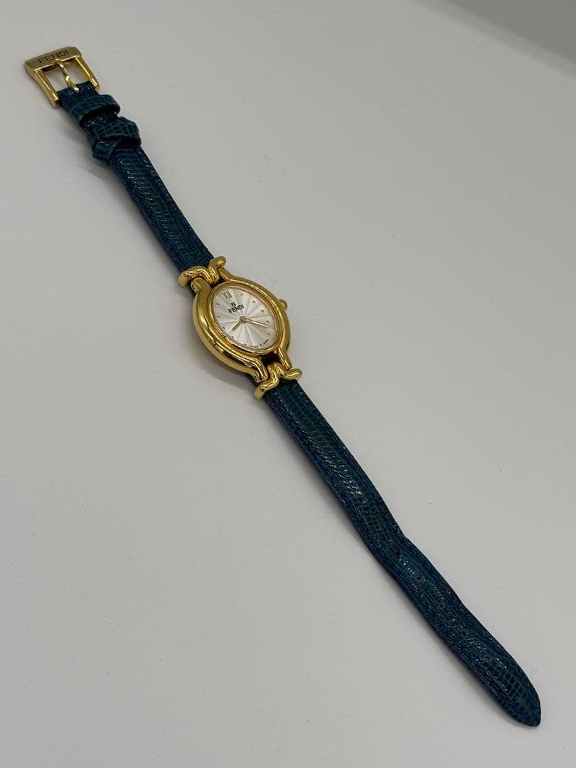 【美品】フェンディ チェンジベルト 5色 クォーツ【640L】純正ベルト 稼働品