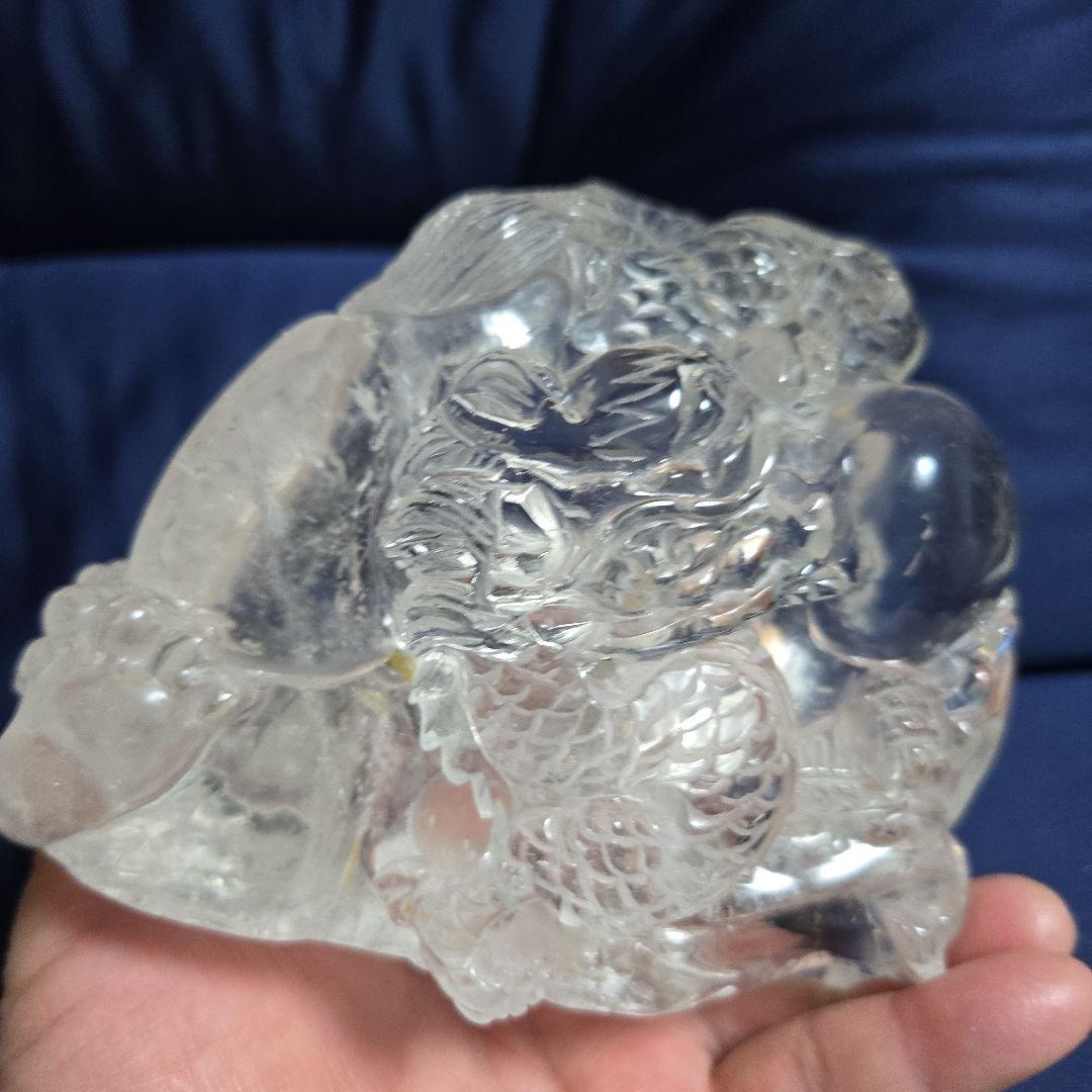 龍神彫刻 水晶