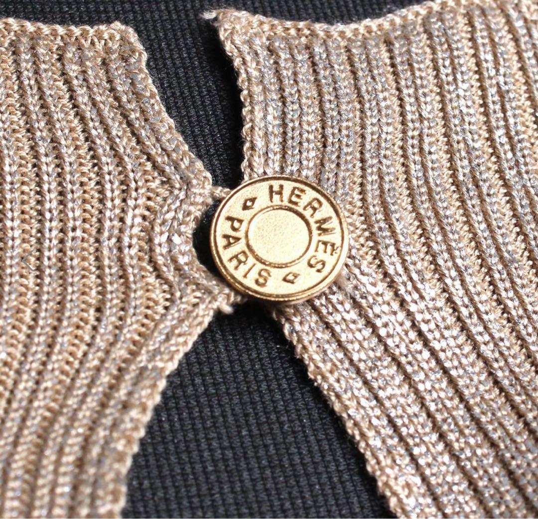 HERMES エルメス セーター ラメ ニット ワンピース 40 セリエ