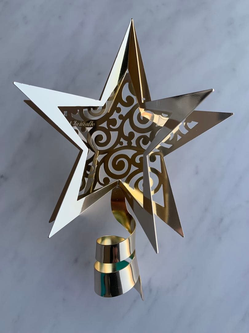 Christofle クリスマスツリートップ スターツリートップ オーナメント