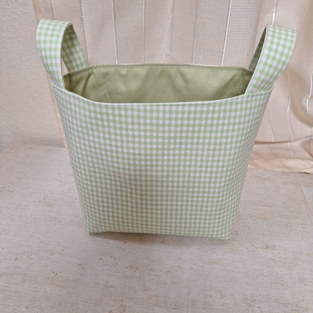 激レアねこパネル生地　ハンドメイド　布バスケット