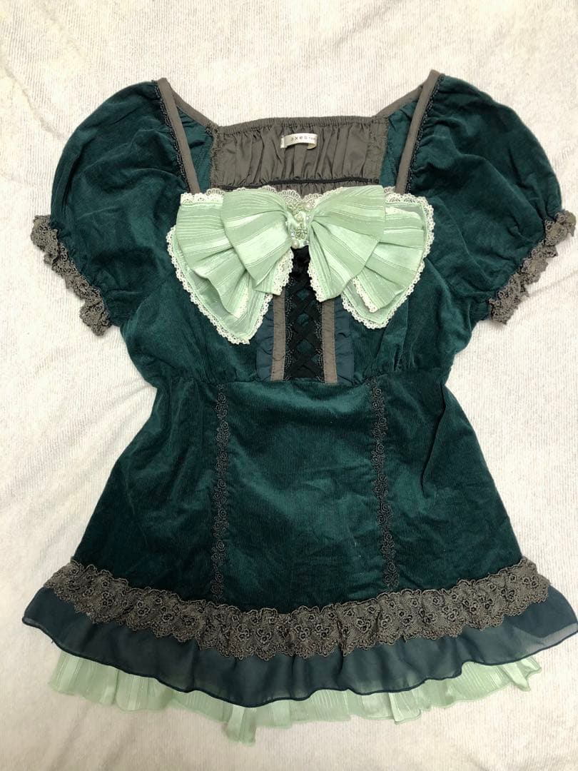 激希少axes femmeビッグリボンキャミ、ビスチェトップス2点　リズリサ姫系