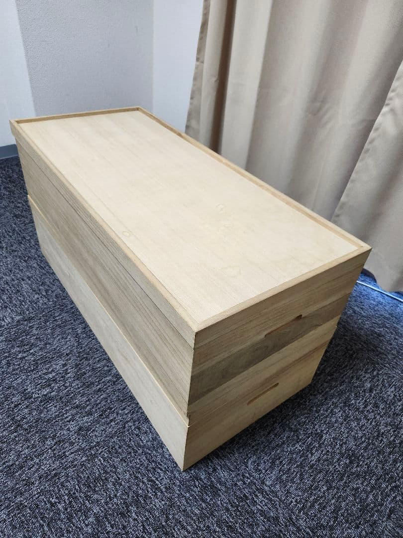 桐衣装箱　2個組み