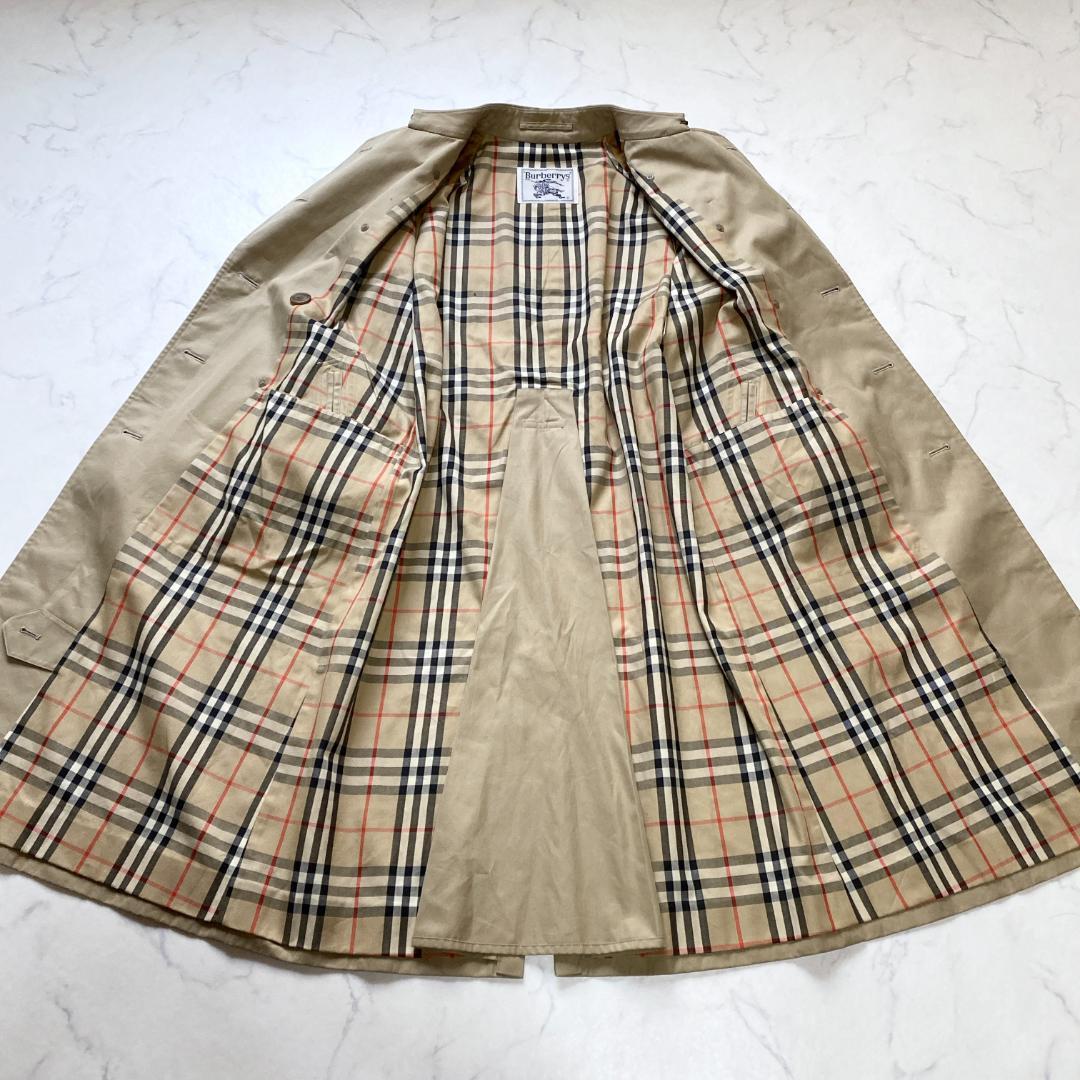 美品✨バーバリーズ 着丈105 トレンチコート ノバチェック 9AB2 ベージュ