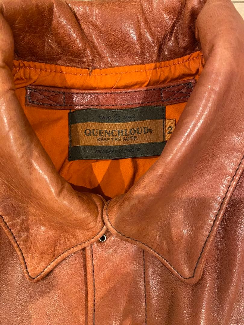 ジャケット・アウター QUENCHLOUD VINTAGE LEATHER A-2 JACKET