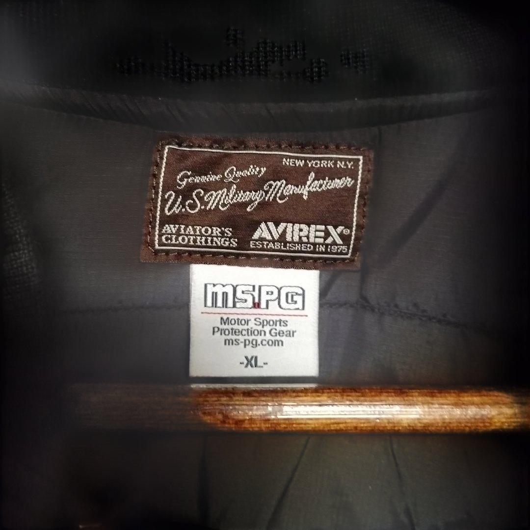 【月末迄最終値下】AVIREX＆MSPGコラボ MA-1 バイカーズジャケット