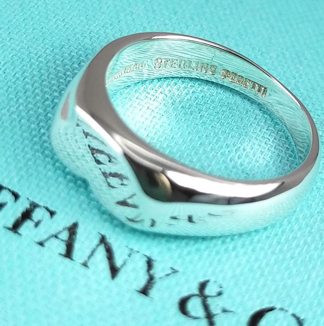 ●SALE●【ティファニー】シグネット　ハート　リング　１１号　2313