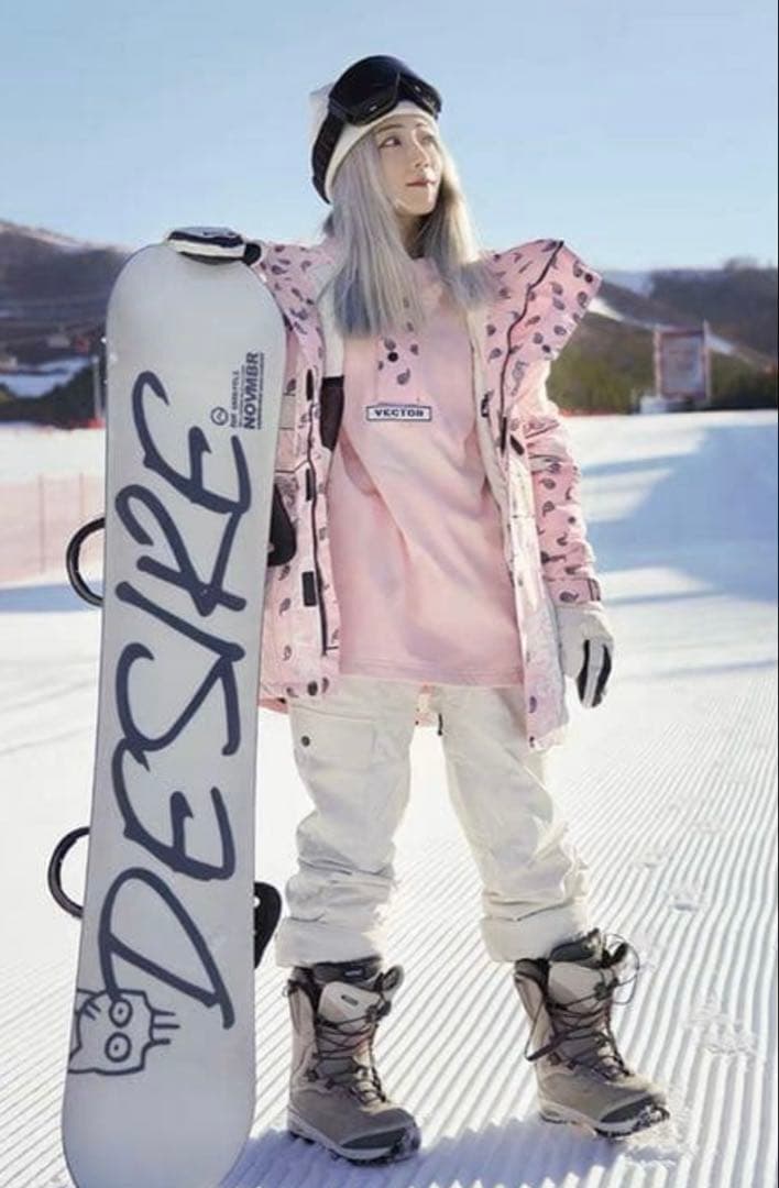 スノボードウェア　レディース　M 花柄　ジャケット　パンツ