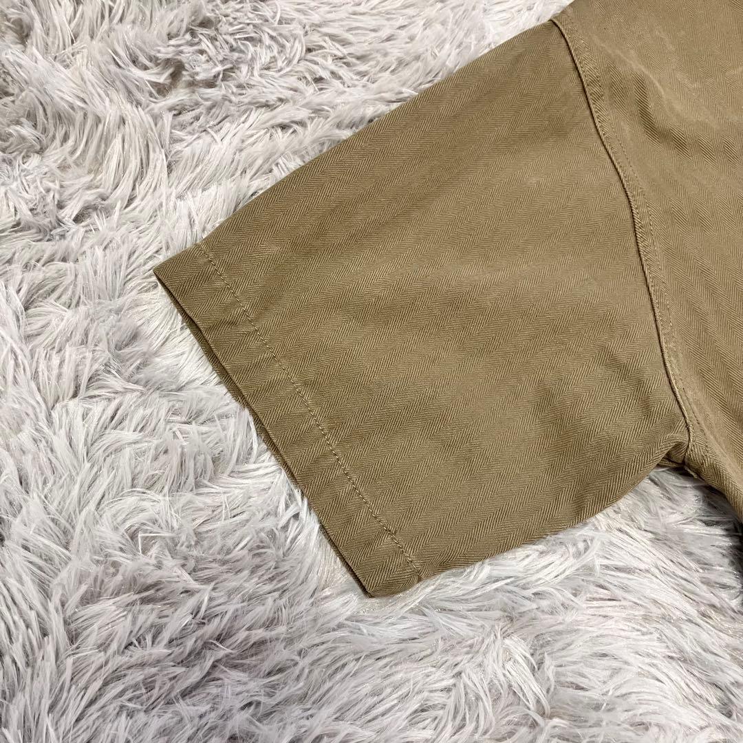 PAOPAO　オールインワン　つなぎ　ミリタリー　古着風　ユニセックス　カーキ