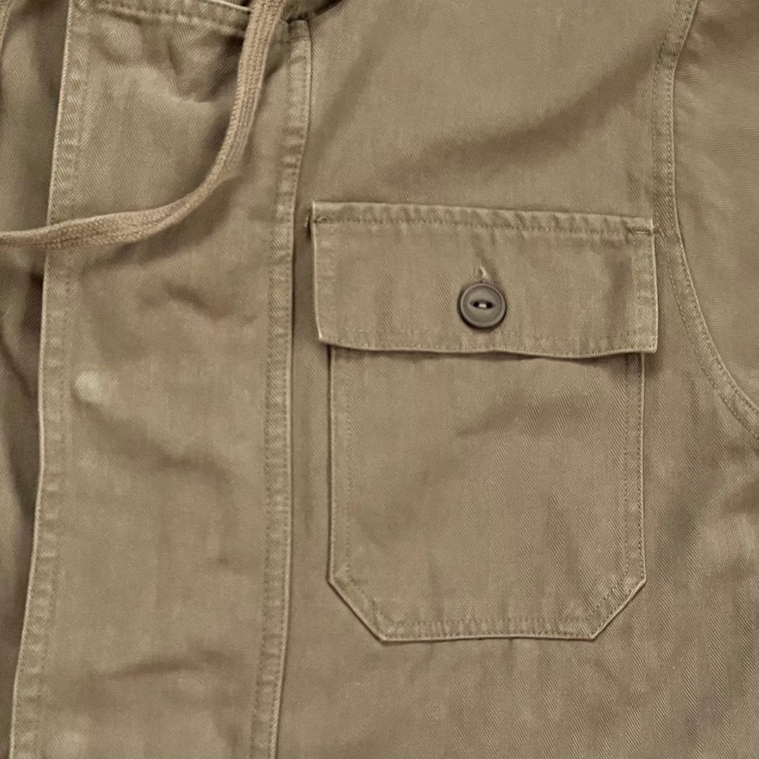 PAOPAO　オールインワン　つなぎ　ミリタリー　古着風　ユニセックス　カーキ