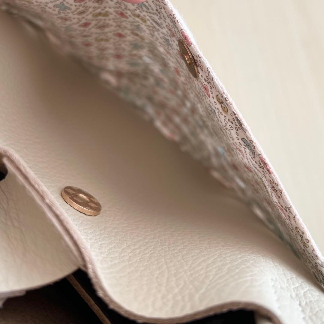 トート型本革ショルダーバッグ　smile flower RB602-051