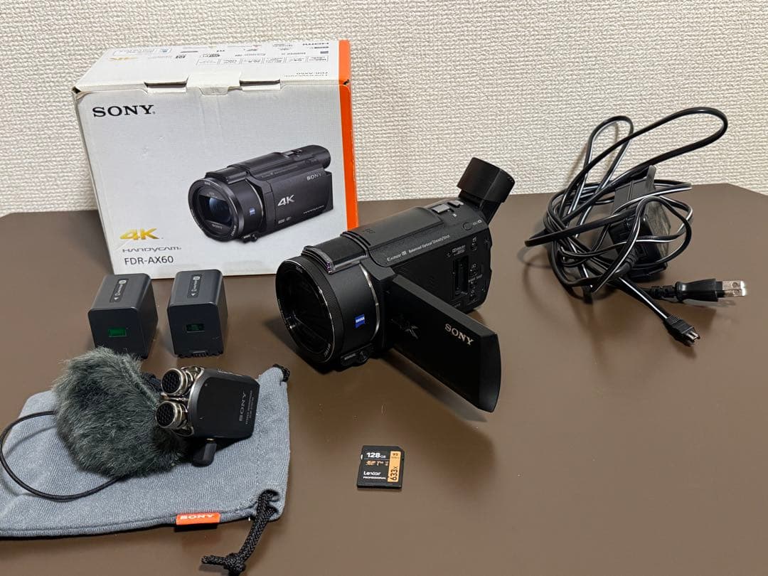 ト*シ様 SONY FDR-AX60 4Kビデオカメラ フルセット