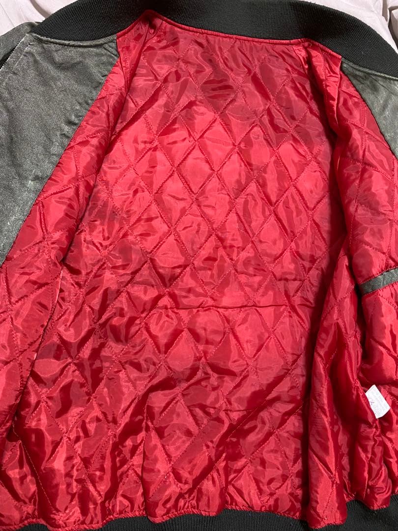 90s 日本製 限定 龍 スカジャン サテン unisex vintage