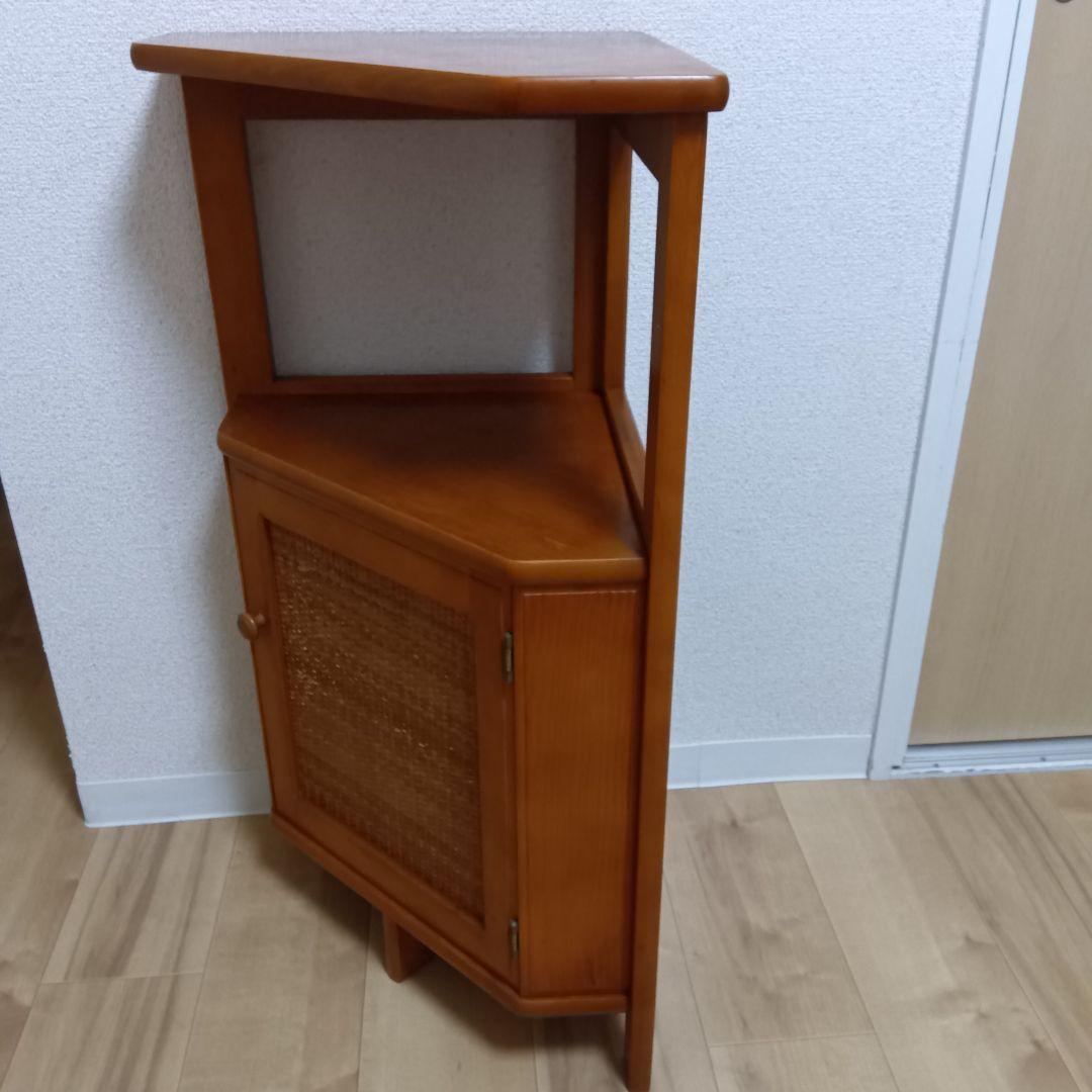 オールド　カリモク　コーナー　キャビネット　電話台　ミッドセンチュリー　電話台