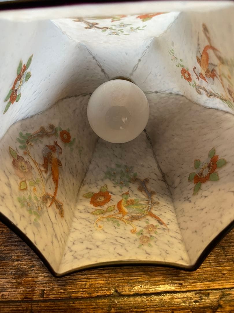 アンティーク　ガラスペンダントライト