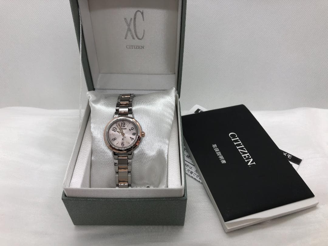 Xc クロスシー CITIZEN シチズン 電波時計 ピンクコンビカラー 未使用