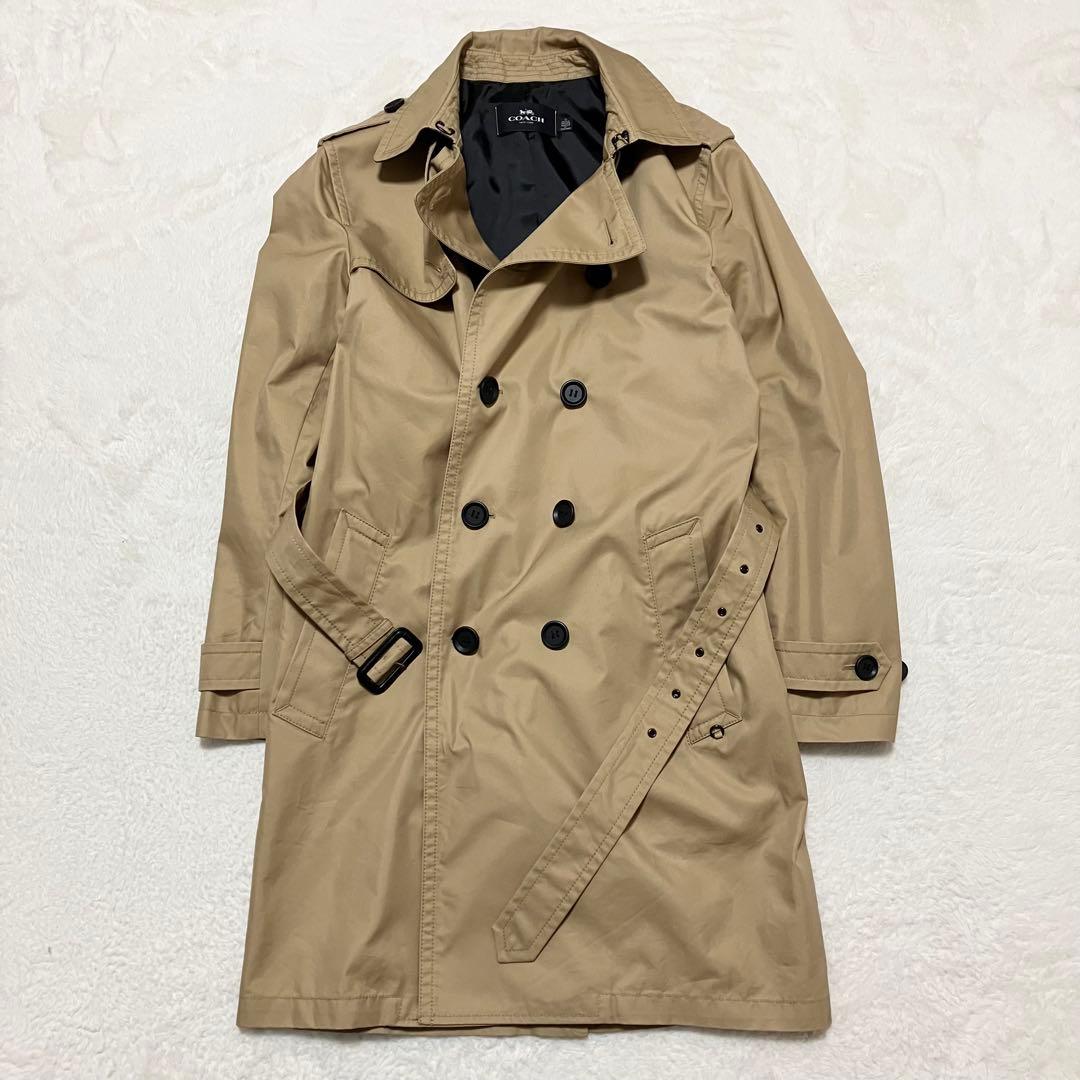 未使用級 COACH トレンチ コート XS ベージュ ベルト F33778