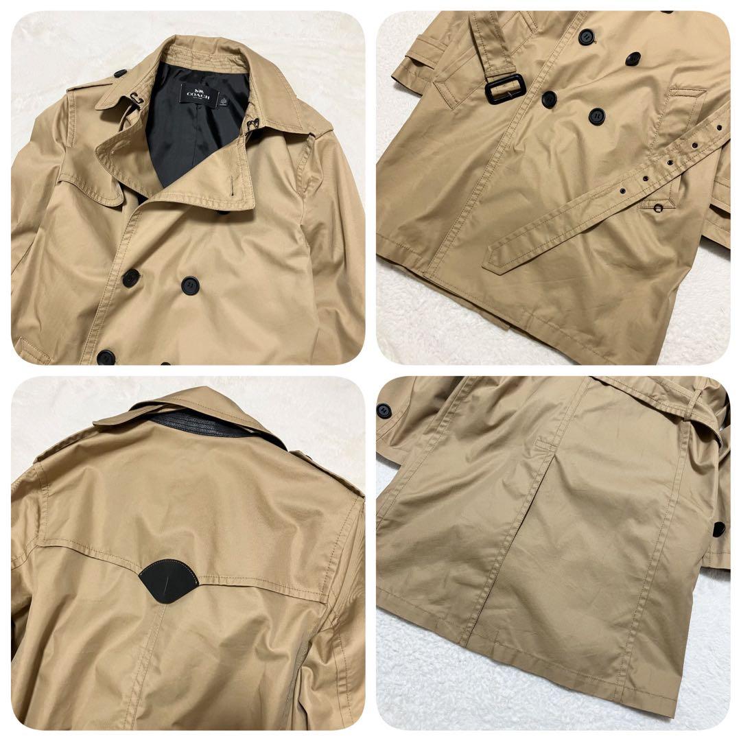 未使用級 COACH トレンチ コート XS ベージュ ベルト F33778