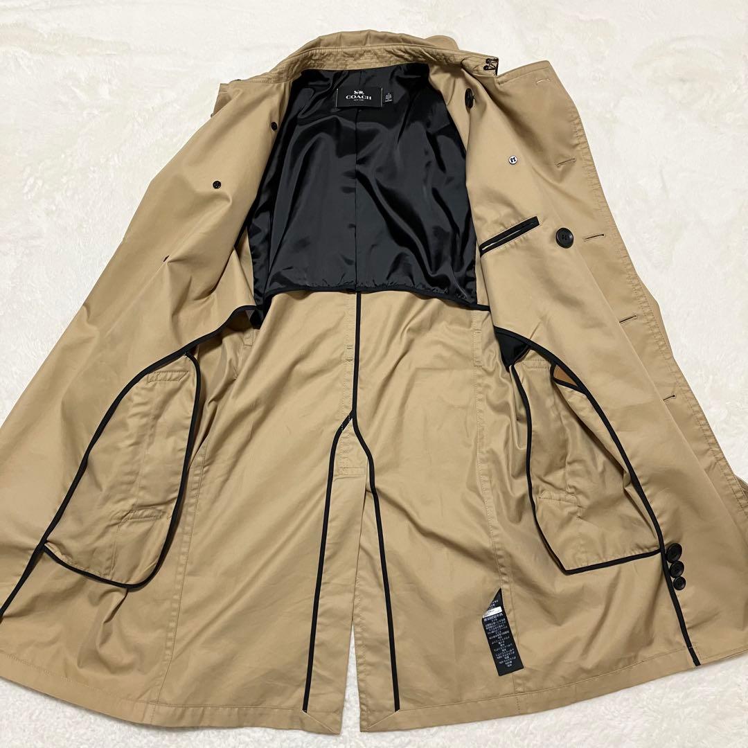 未使用級 COACH トレンチ コート XS ベージュ ベルト F33778