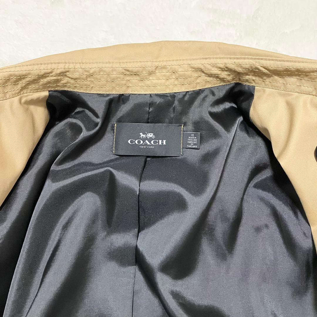 未使用級 COACH トレンチ コート XS ベージュ ベルト F33778