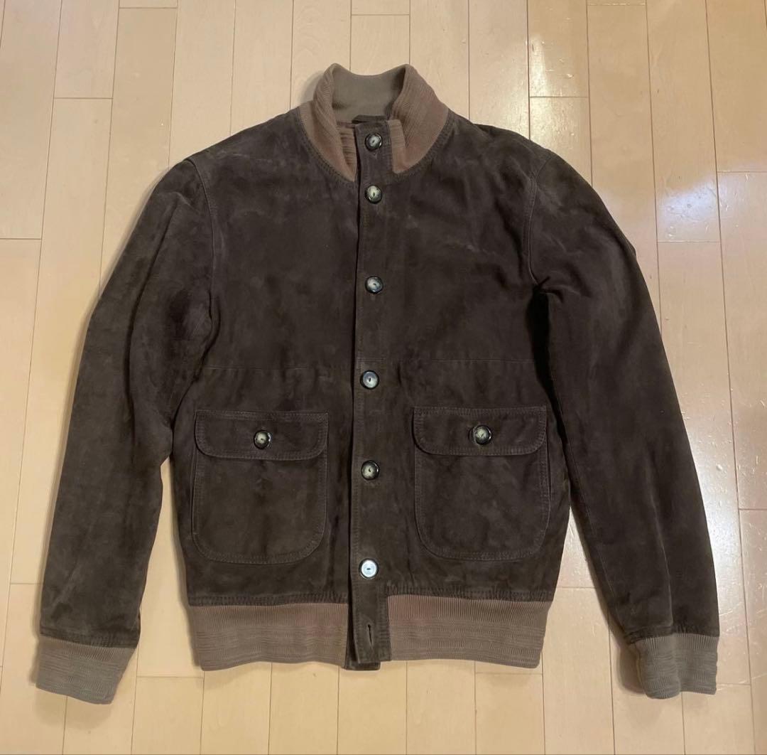 A.P.C.スエードレザー　バルスターブルゾン　XSブラウン