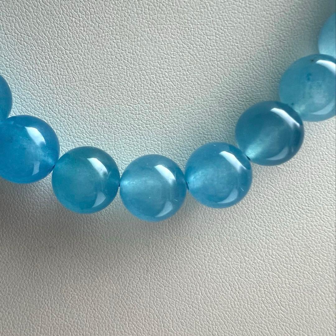 天然　高品質　アイスブルー　アクアマリンのネックレス AB1044