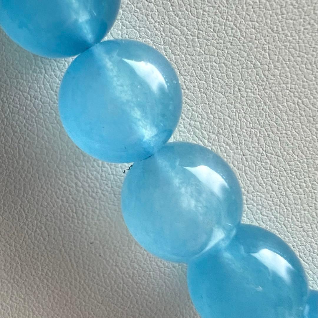 天然　高品質　アイスブルー　アクアマリンのネックレス AB1044