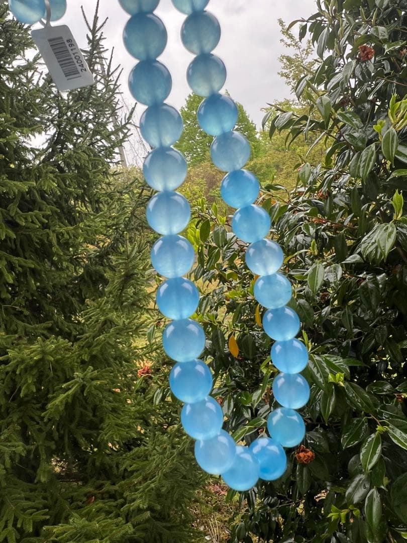 天然　高品質　アイスブルー　アクアマリンのネックレス AB1044