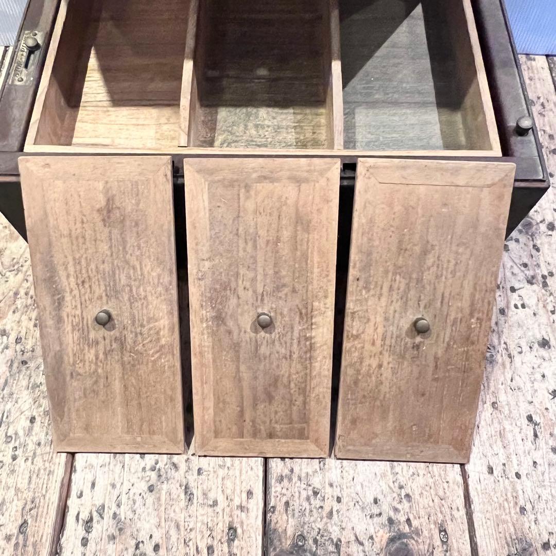 手提げ金庫 スチールキャッシュボックス レトロ ヴィンテージ アンティーク 昭和