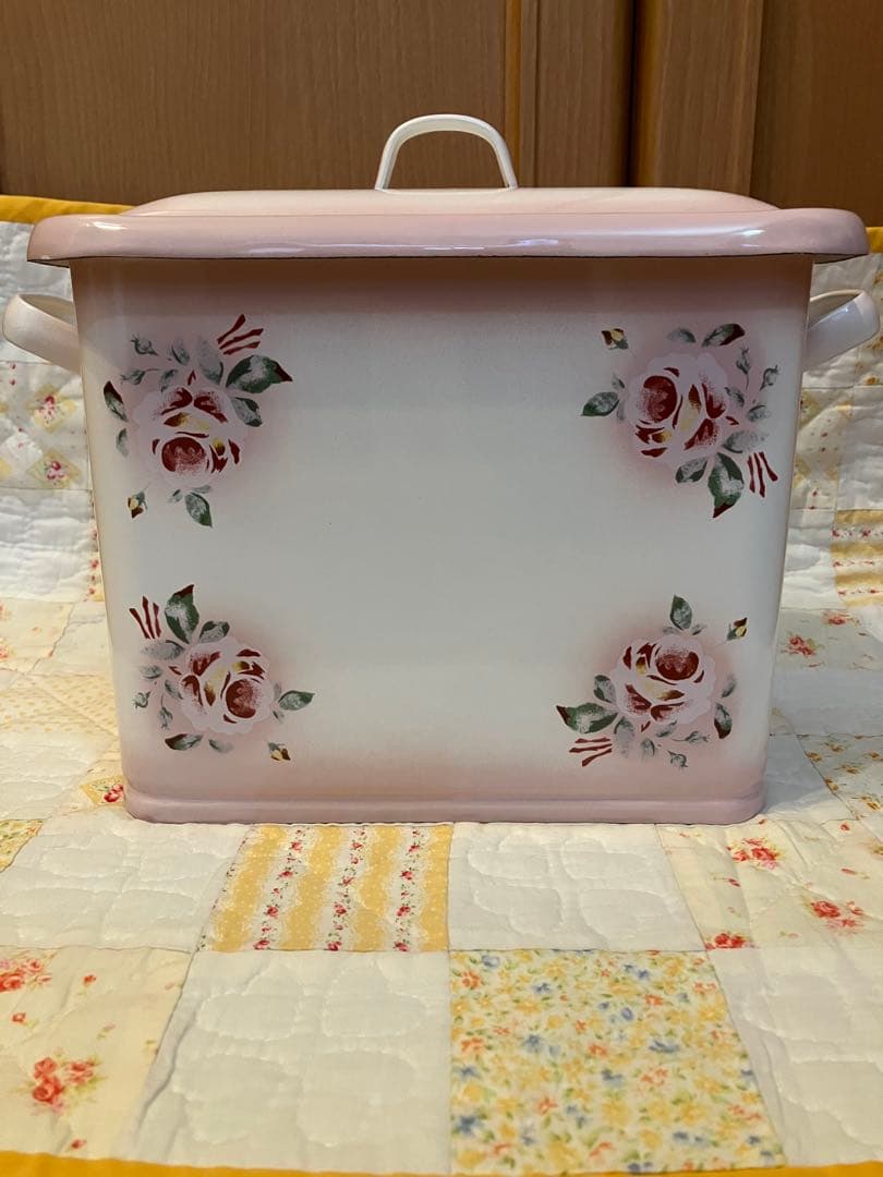 イマン　プリンセスローズ　ボックス缶　ホーロー