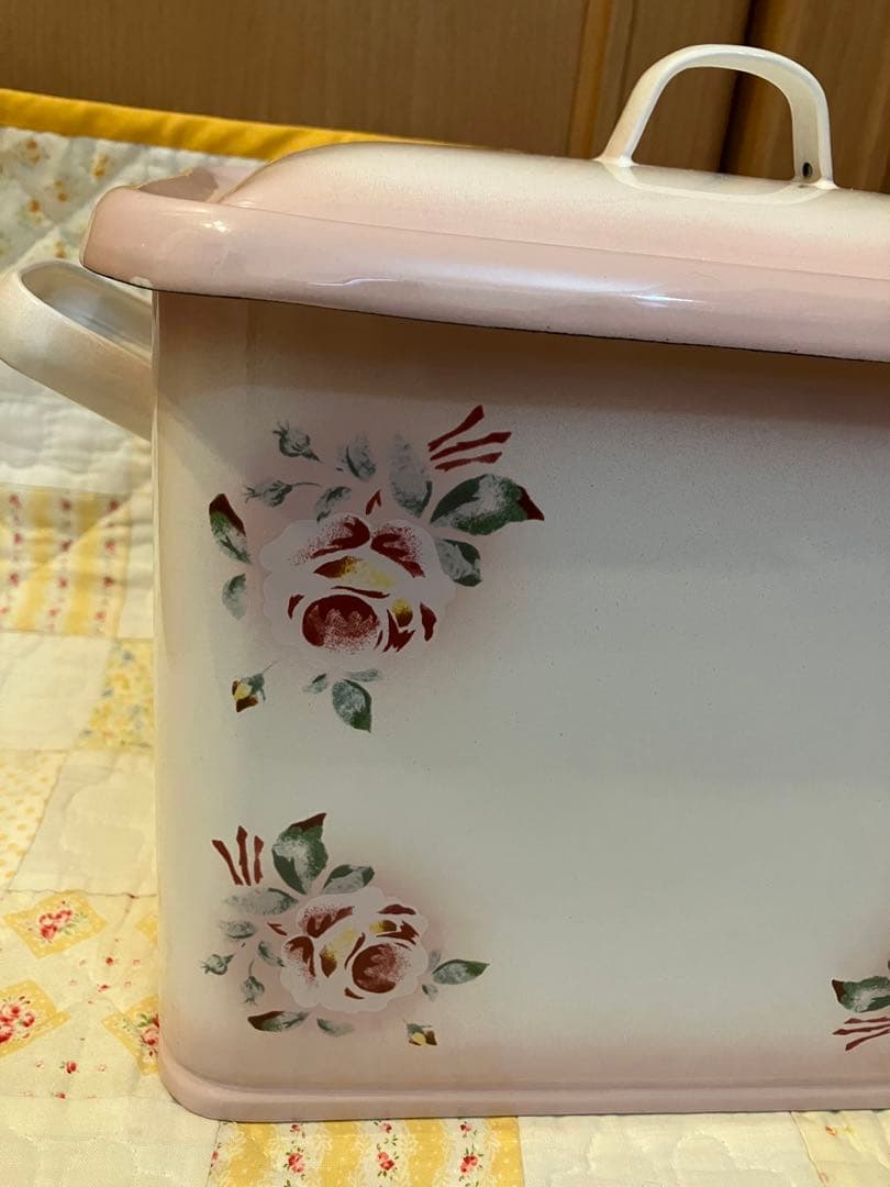 イマン　プリンセスローズ　ボックス缶　ホーロー