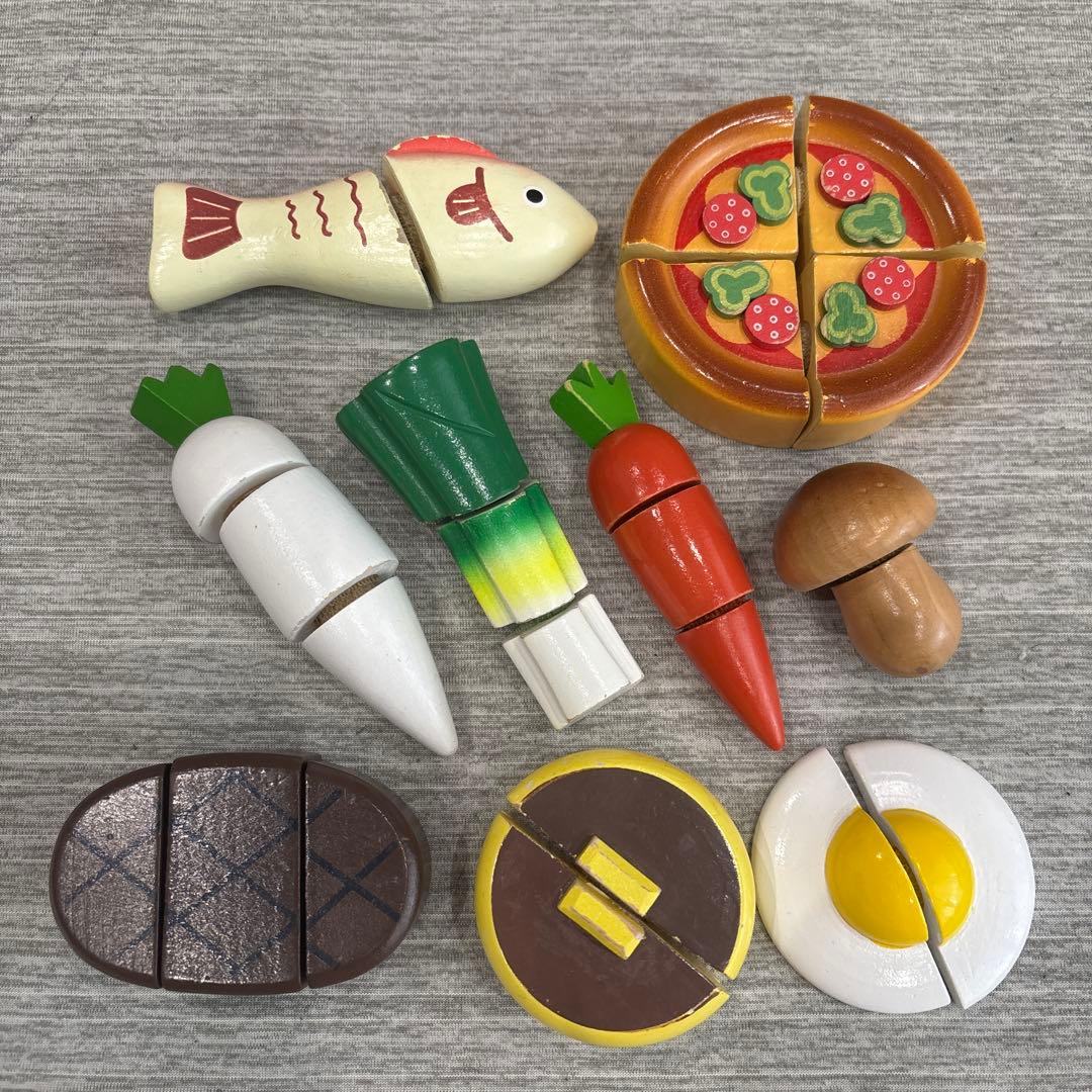 ☆ダイワ　ミドルキッチンセット☆ 木の冷蔵庫　木のおもちゃ　おままごとセット♡