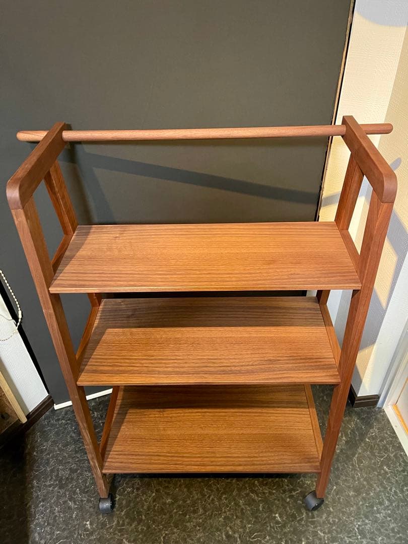 コサイン cosine ワゴンシェルフ ウォルナット キャスター付き ワゴン
